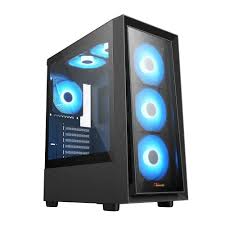 PC Power Crystal Glass V3 BK ATX Desktop Gaming Casing #PP-GS2404V3 MESH BK