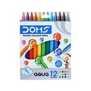 Doms Sign Pen Water 12 Color Aqua